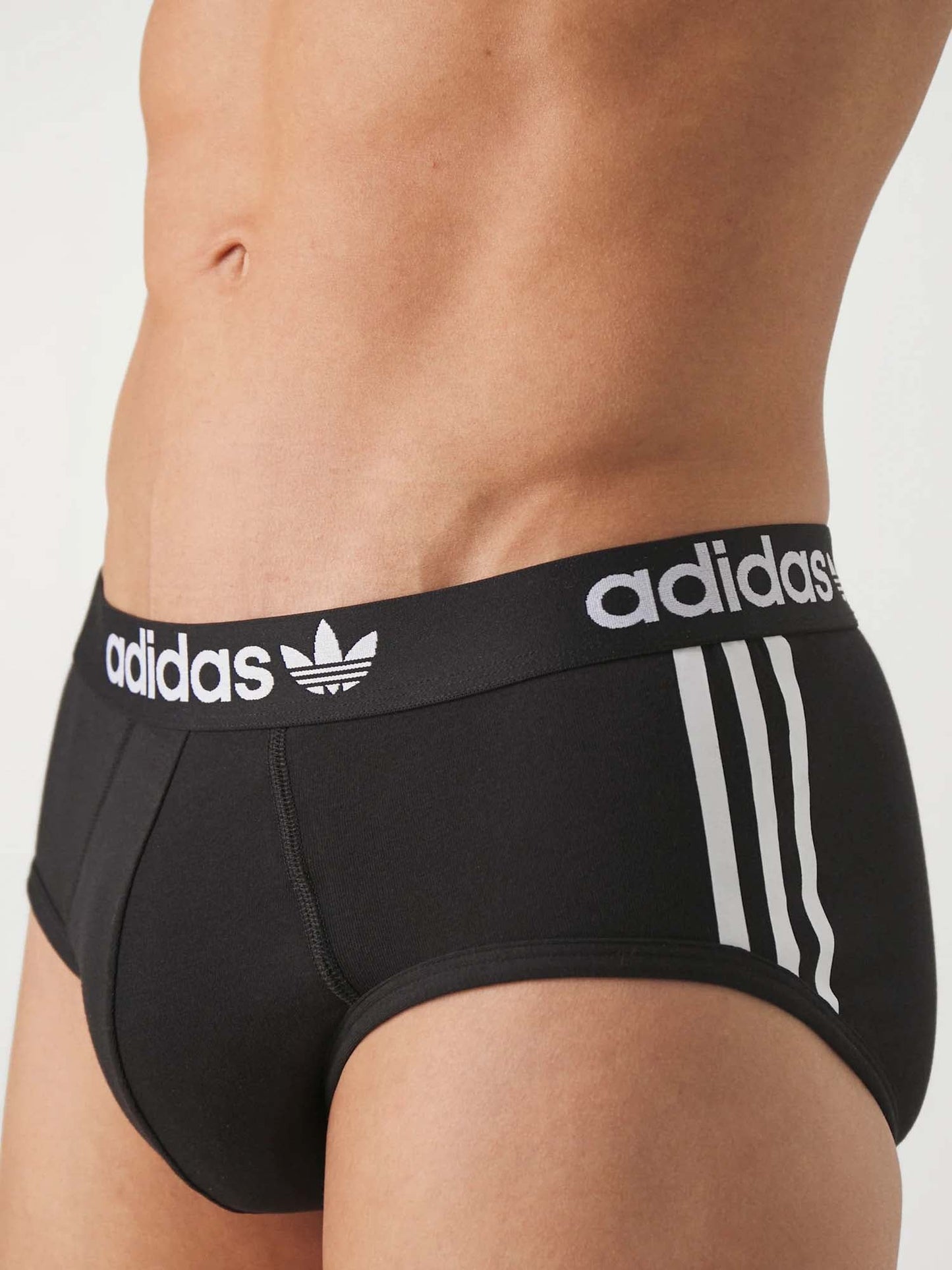 Adidas Slip Comfort Flex Cotton Underwear (Confezione da 3) Nero