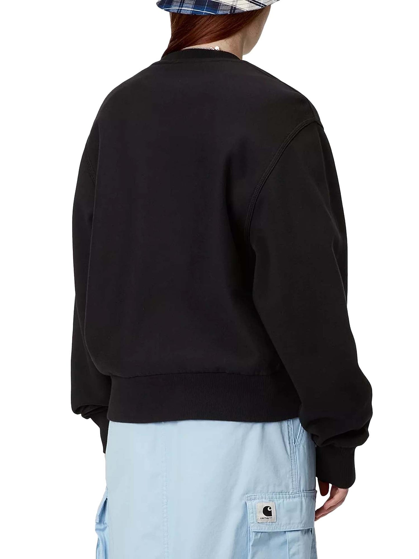 Carhartt Wip W' American Script Sweatshirt Nero