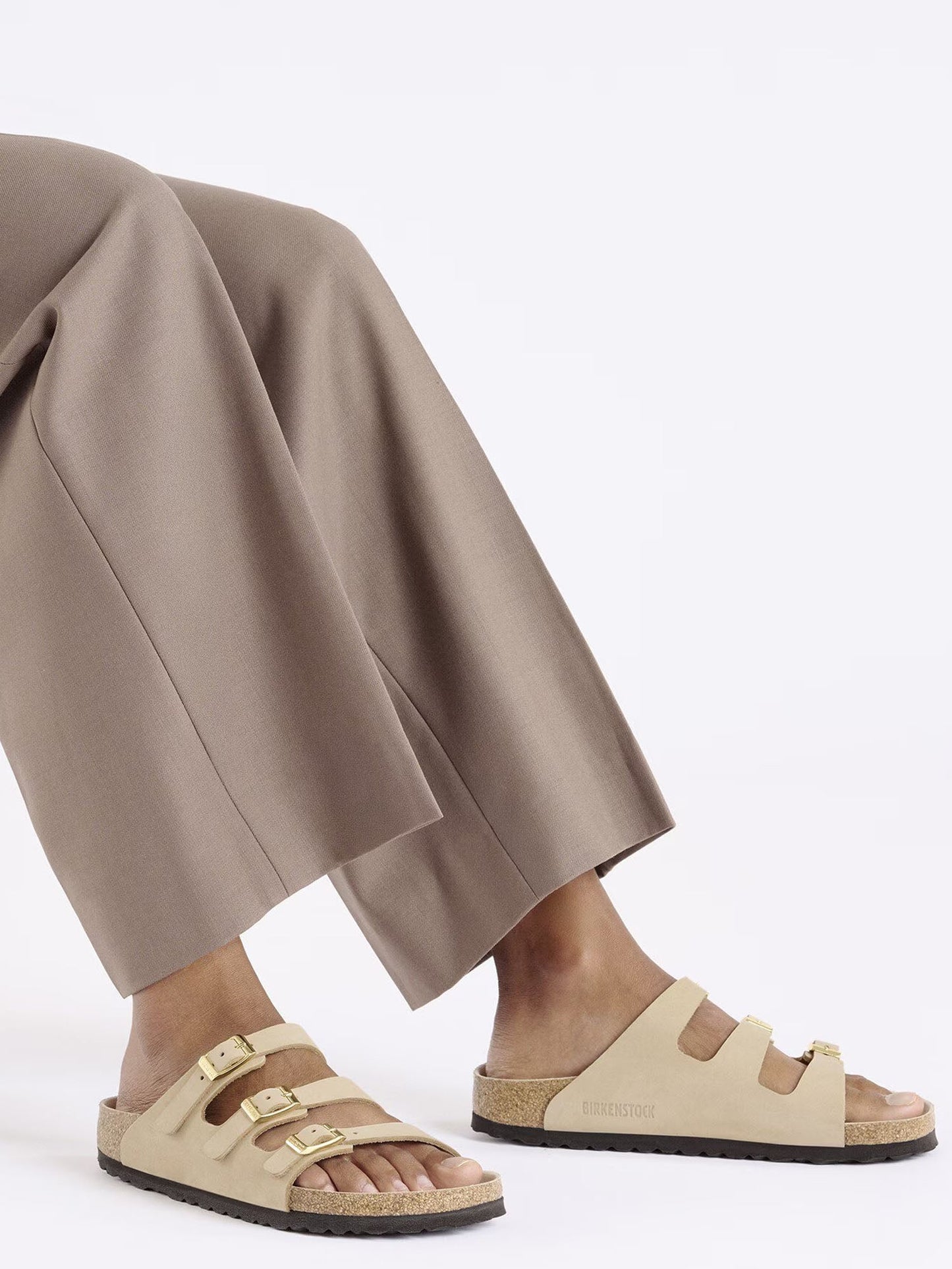 Birkenstock Florida (Nubuck Leather) Beige