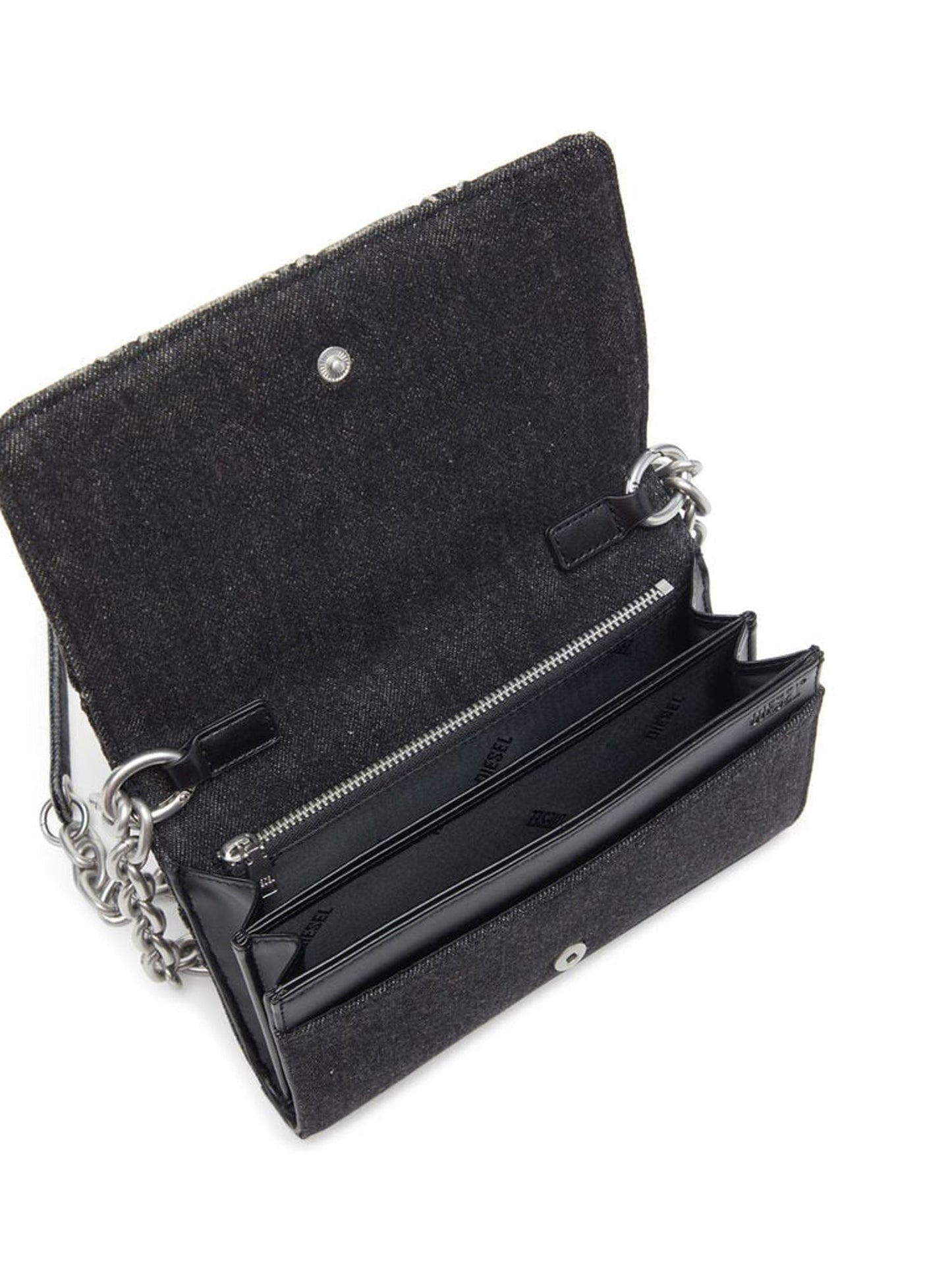 Diesel Charm D Wallet Strap Nero