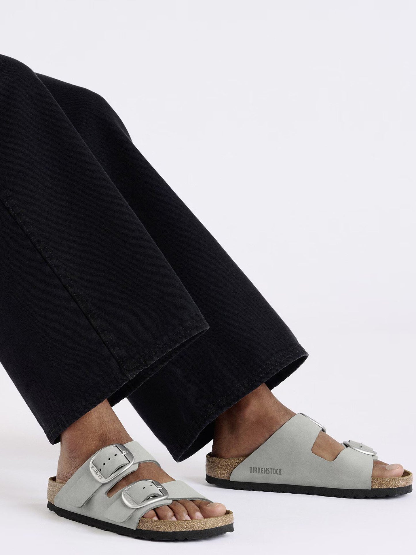 Birkenstock Arizona Big Buckle (Pelle Nubuck) Grigio