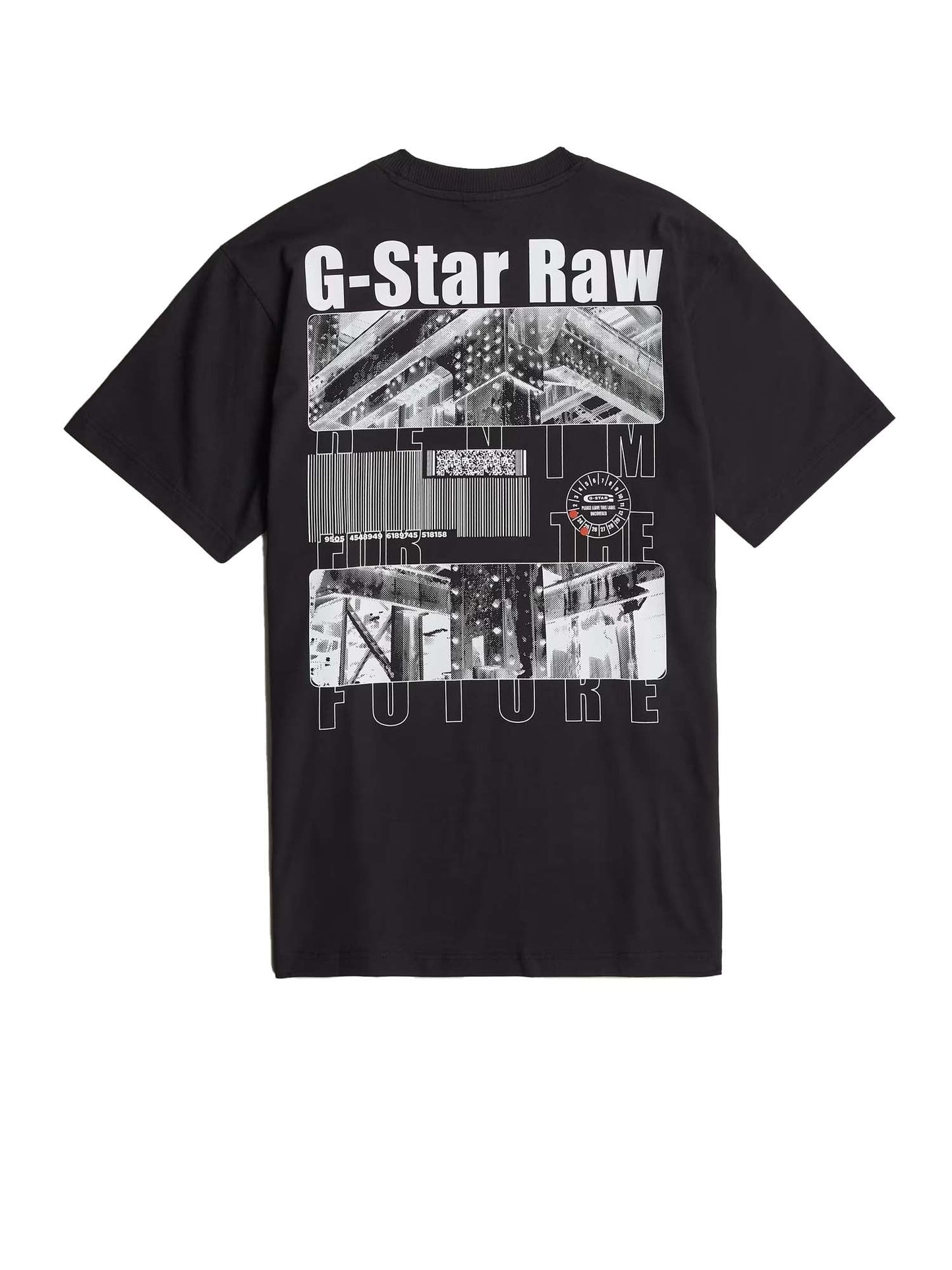 G-star Barcode Back Graphic Loose T-Shirt Nero