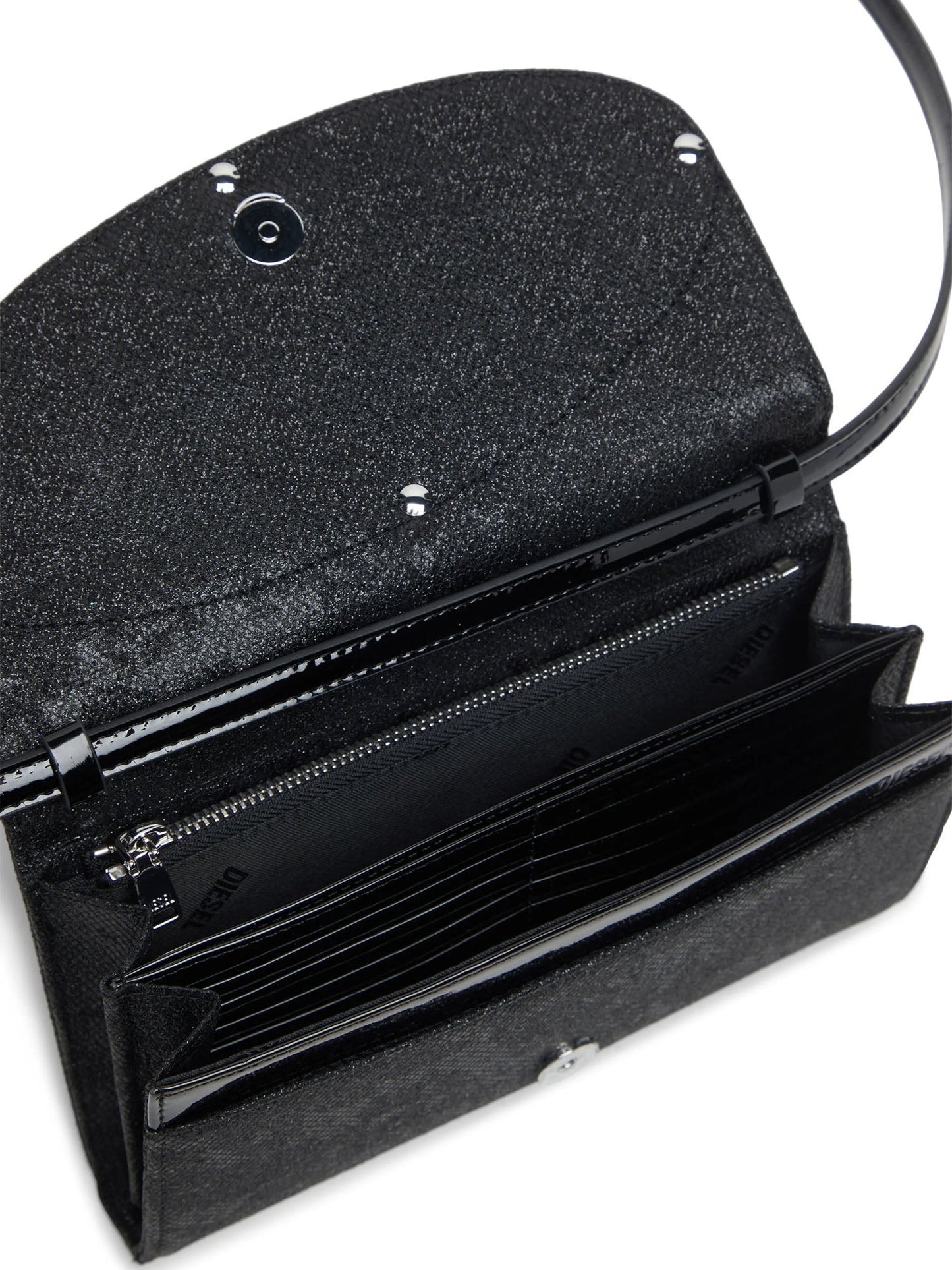 Diesel 1Dr Wallet Strap Portafoglio Nero