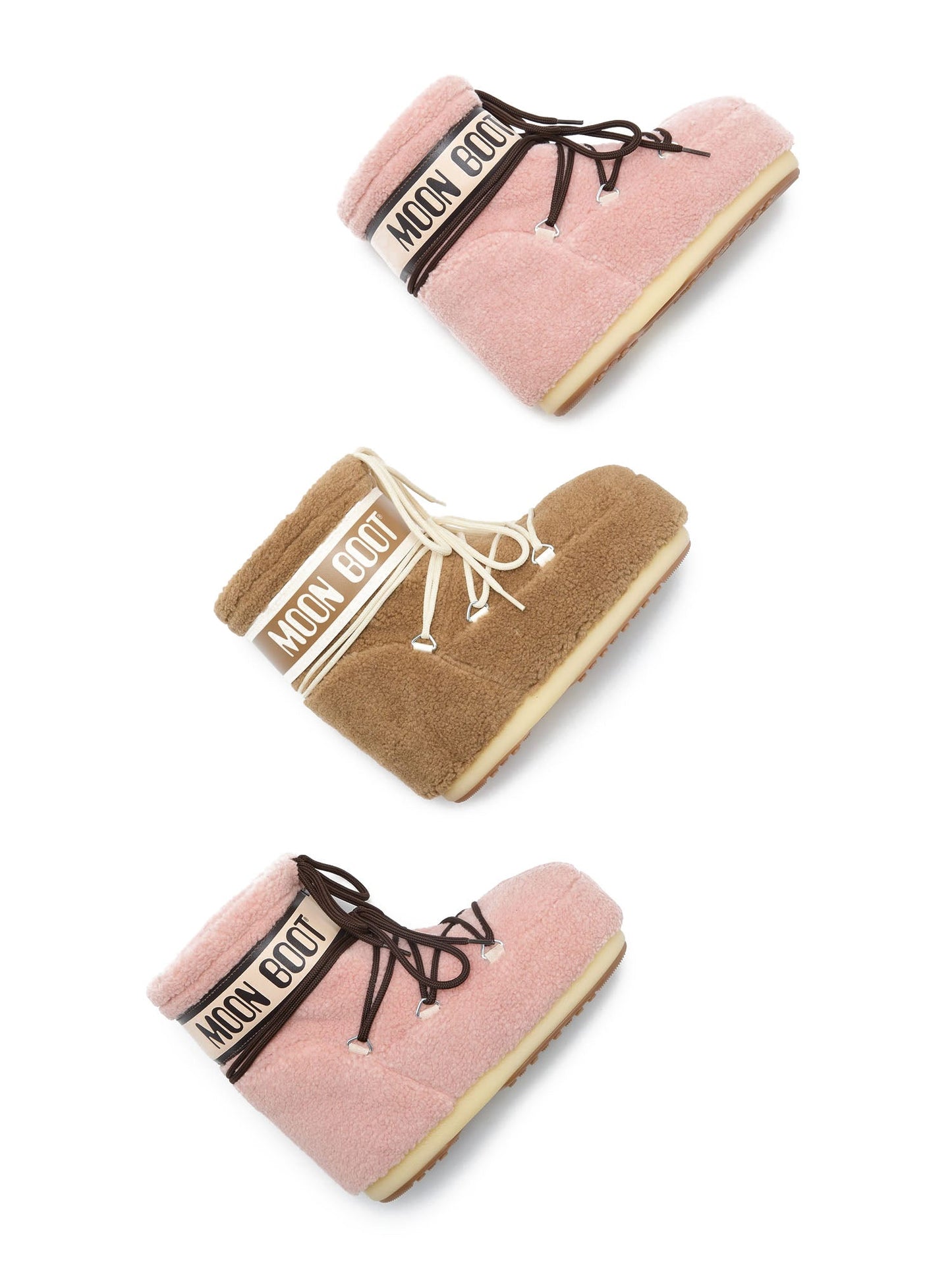 Moon Boot MbIcon Low Fleece Marrone