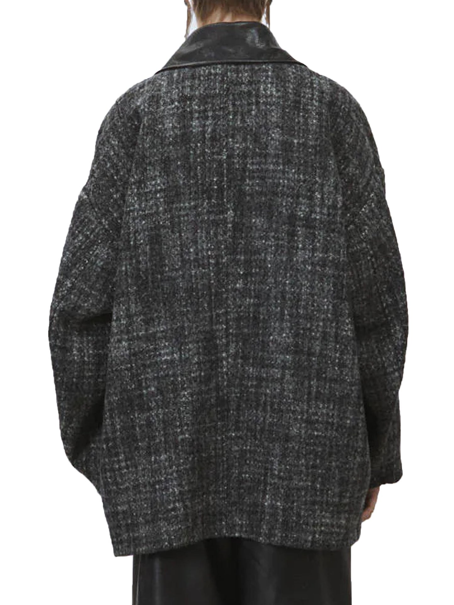 Alysi Cappotto Tweed Coat Grigio