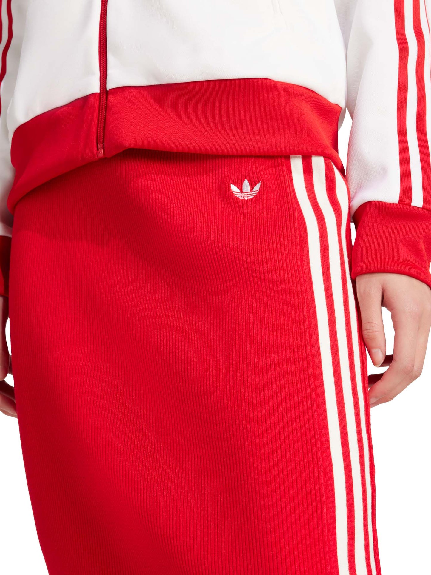 Adidas Gonna adicolor Knit 3-Stripes Rosso