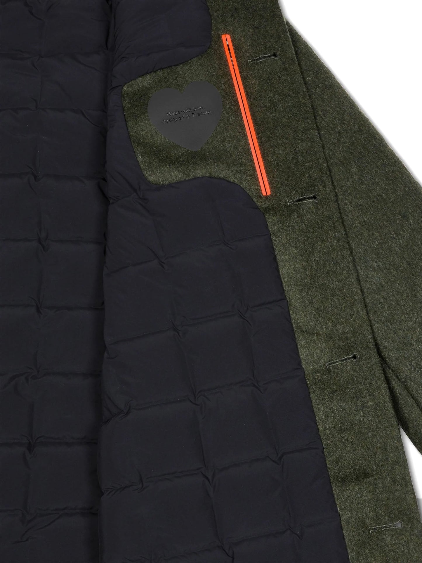 Rrd Loden Floating Coat Jacket Verde