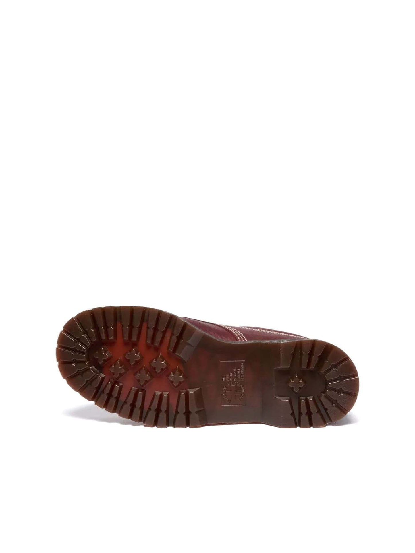 Dr. Martens Scarpe Lowell Moc Toe in pelle Wild Grain Bordeaux