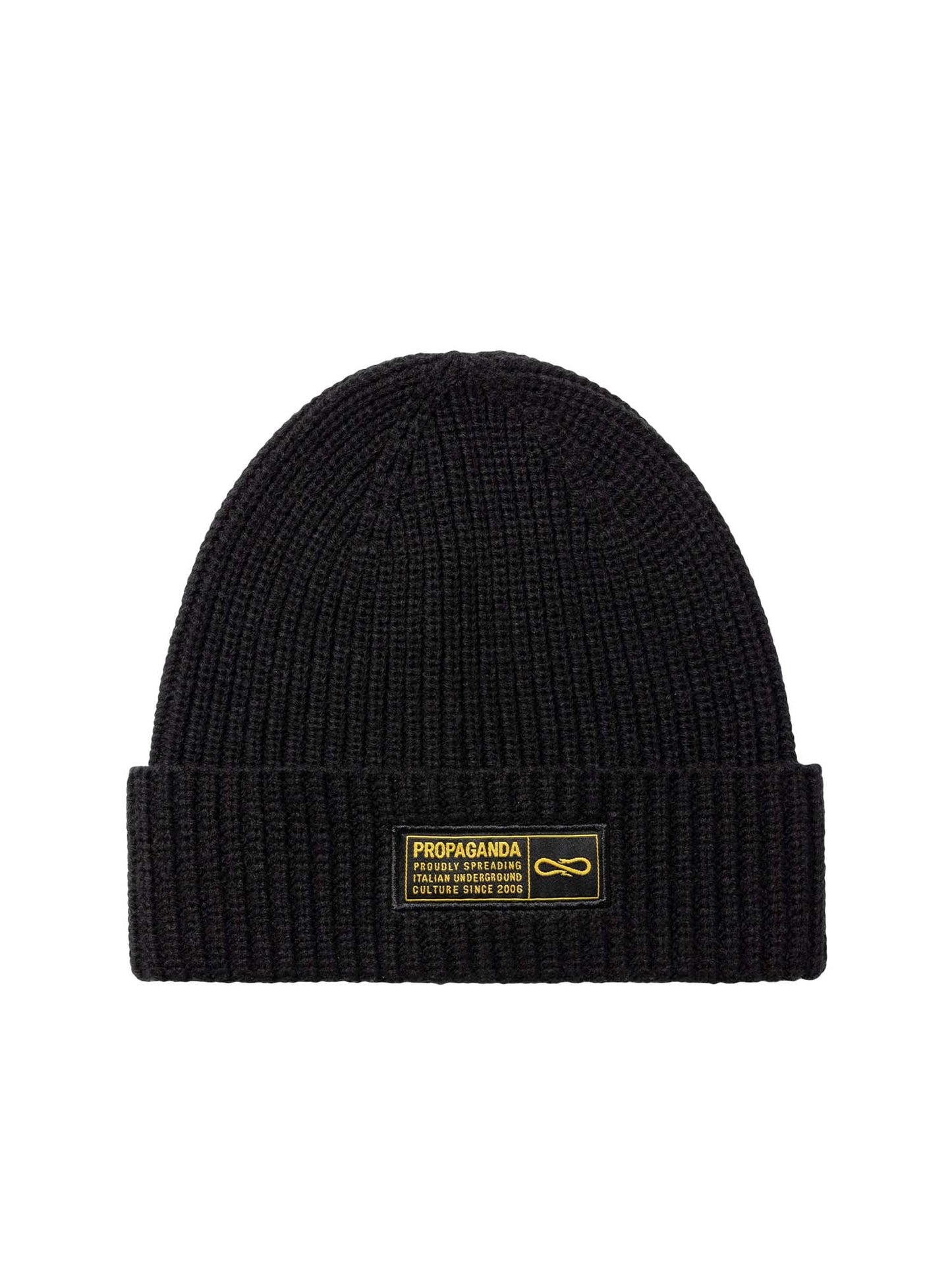 Propaganda Beanie Ribbed Nero