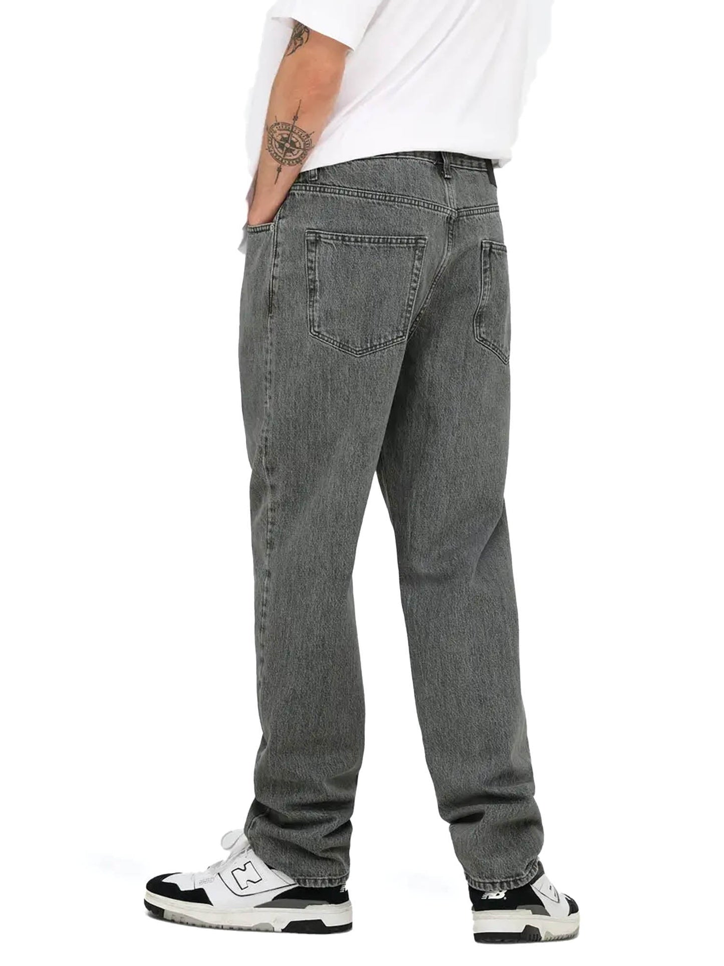 Only & Sons Jeans Tye Vita media Loose fit Grigio