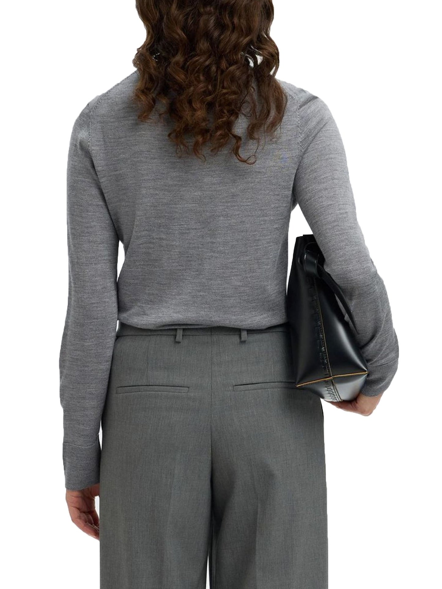 Selected Slfthea Ls Knit Merino Grigio