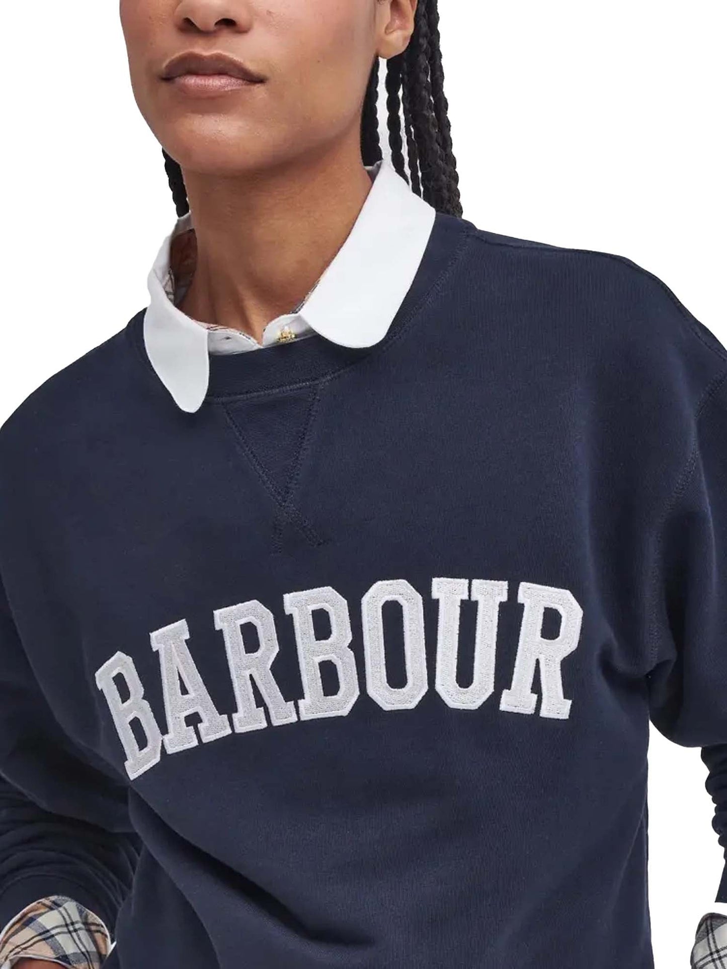 Barbour Felpa Northumberland Blu