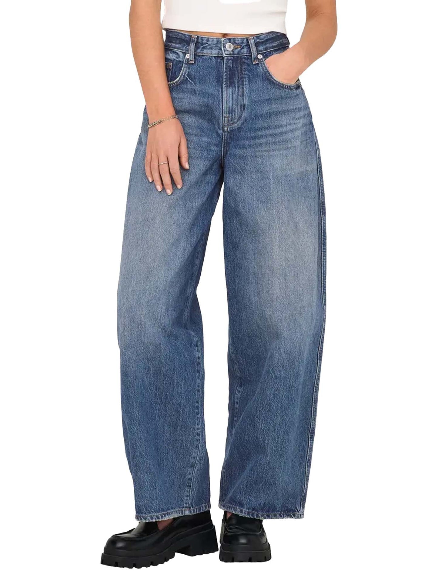 Only Jeans Taylor Hw Barrel Blu
