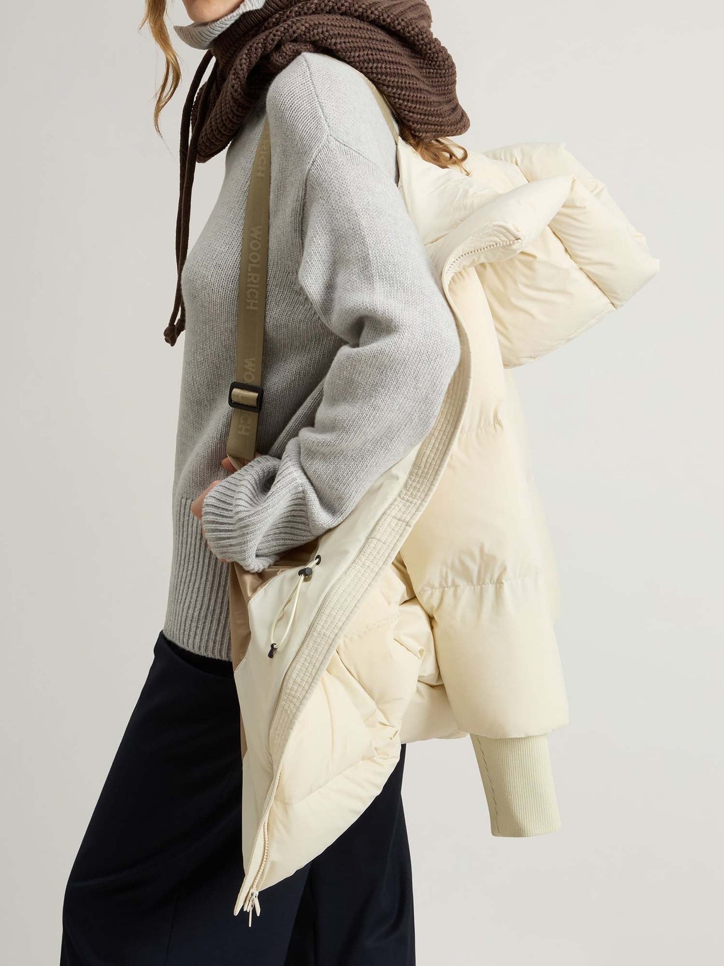 Woolrich Piumino Cloud Madison Coat Bianco