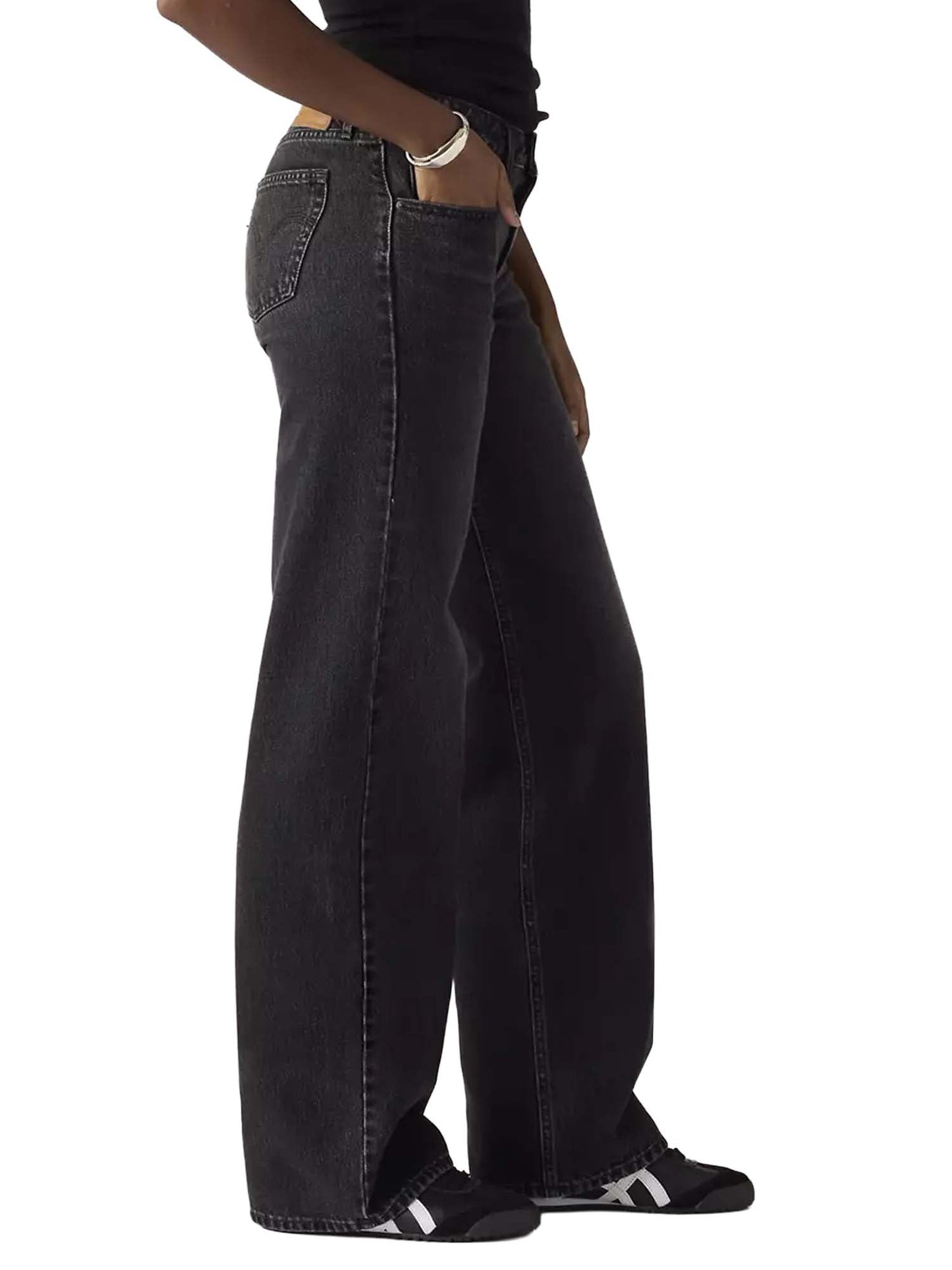 Levi's® Jeans loose a vita bassa Nero