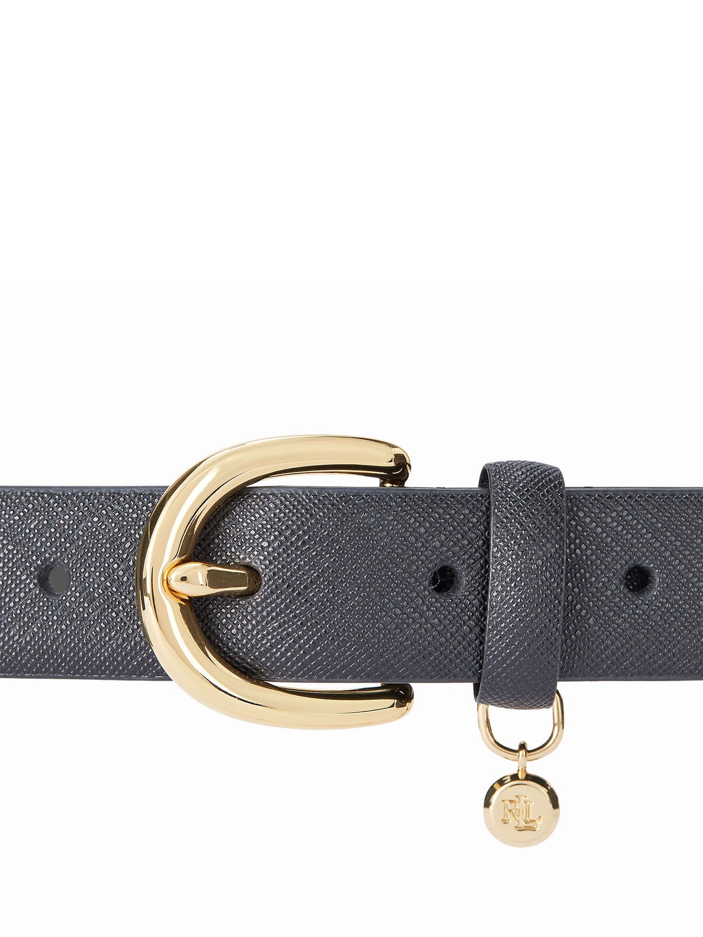 Lauren Ralph Lauren Cintura Charm Crosshatch Nero