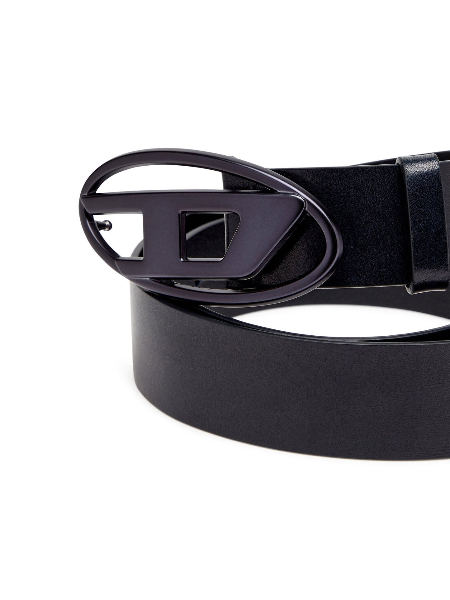 Diesel Oval D Logo B 1Dr Belt Nero