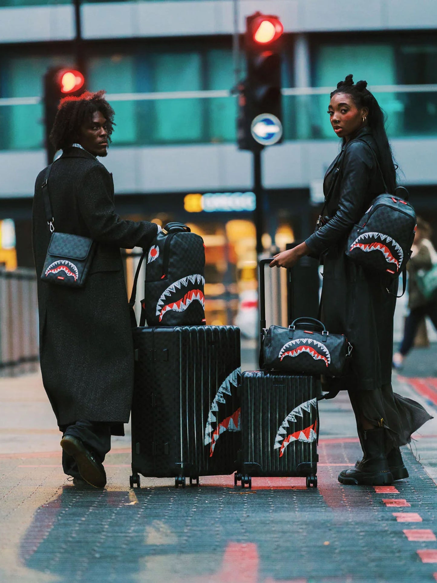 Sprayground Scribble Shark Savage Backpack Multicolore