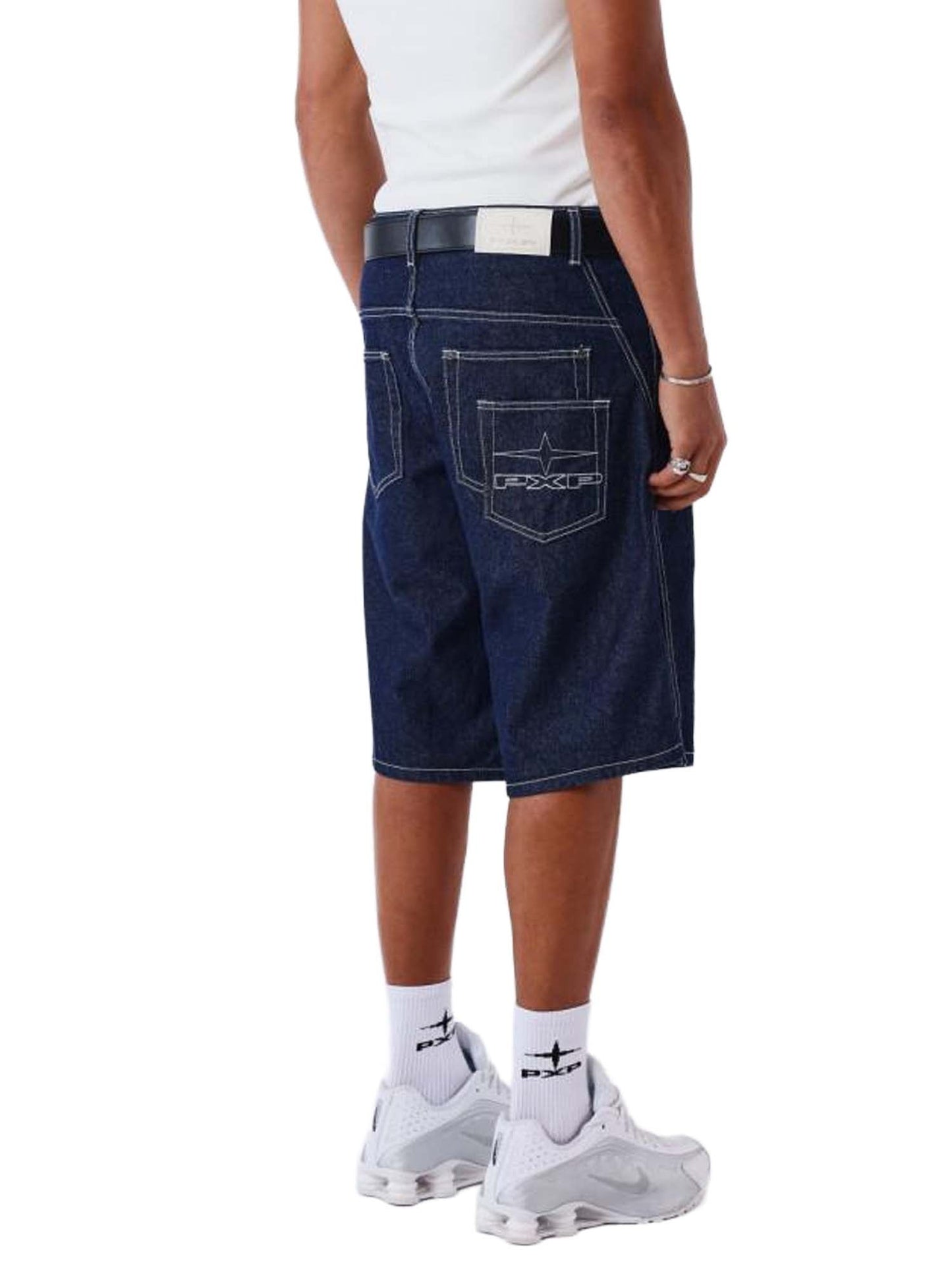 Project X Paris Shorts in Denim Blu