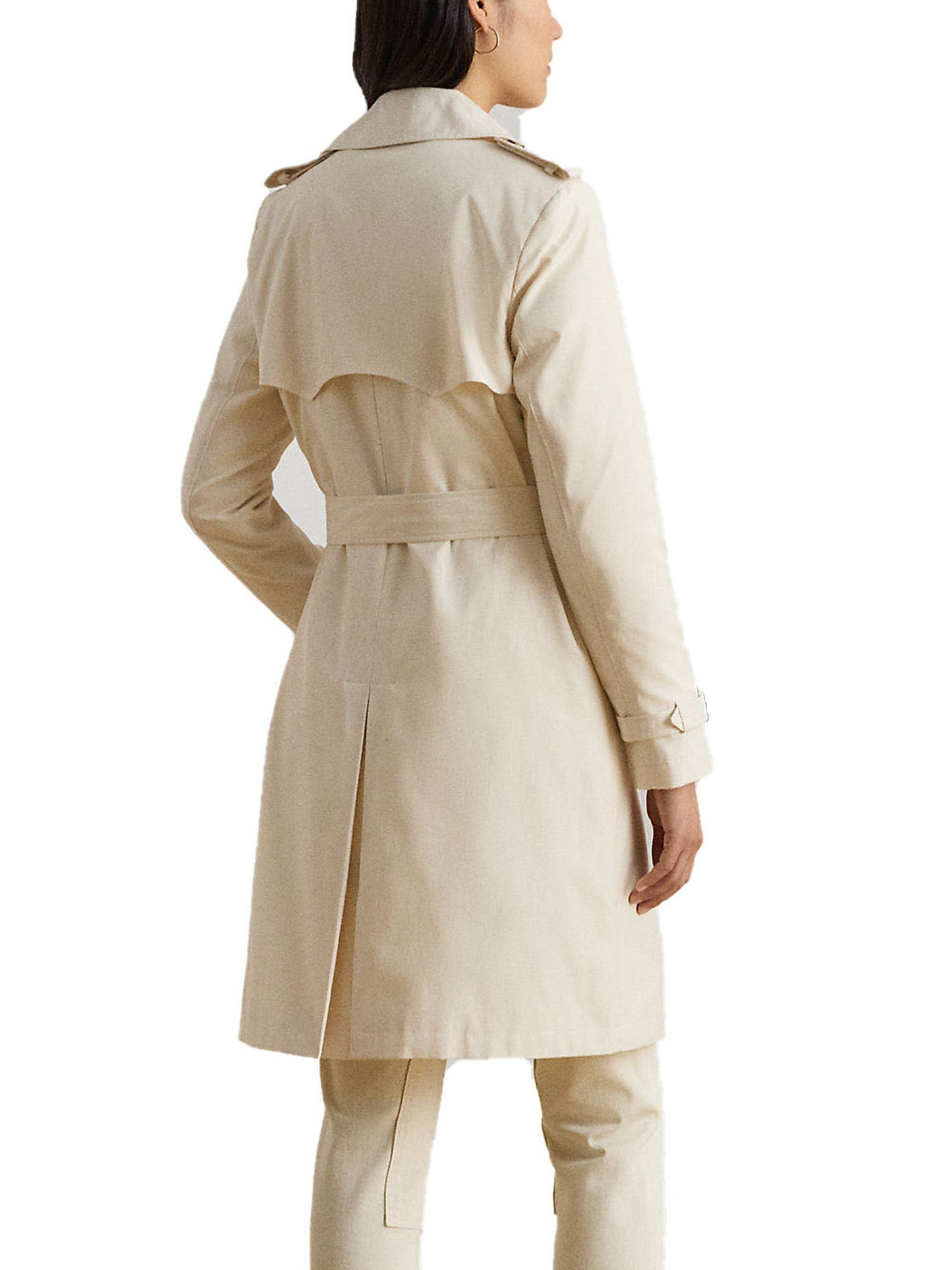 Lauren Ralph Lauren Trench doppiopetto Lined Coat Bianco