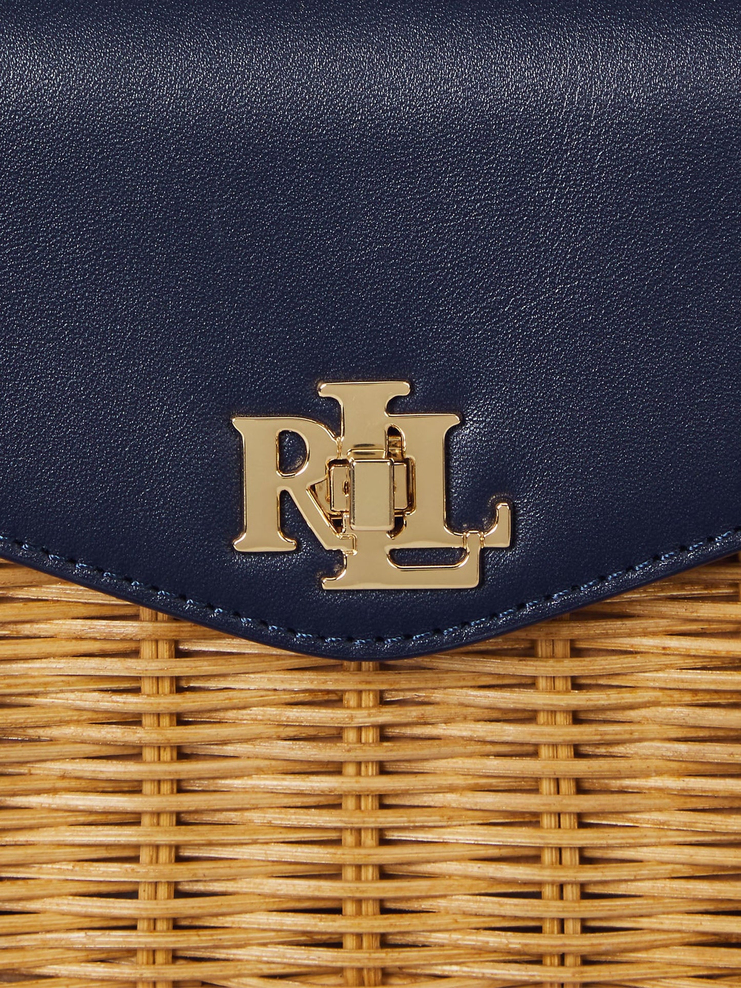 Lauren Ralph Lauren Borsa Farrah Satchel Small Blu