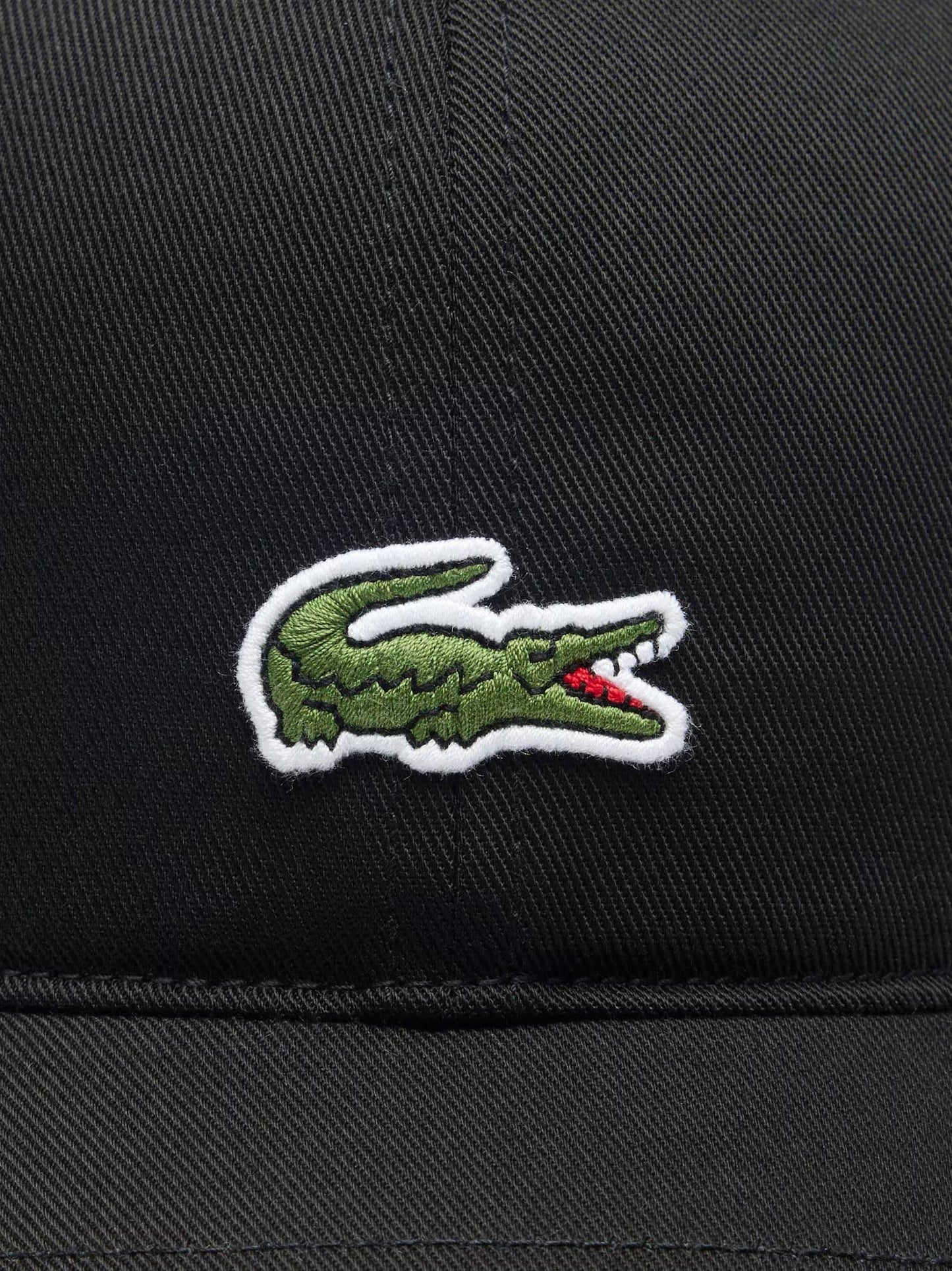 Lacoste Cappellino in twill di cotone Nero