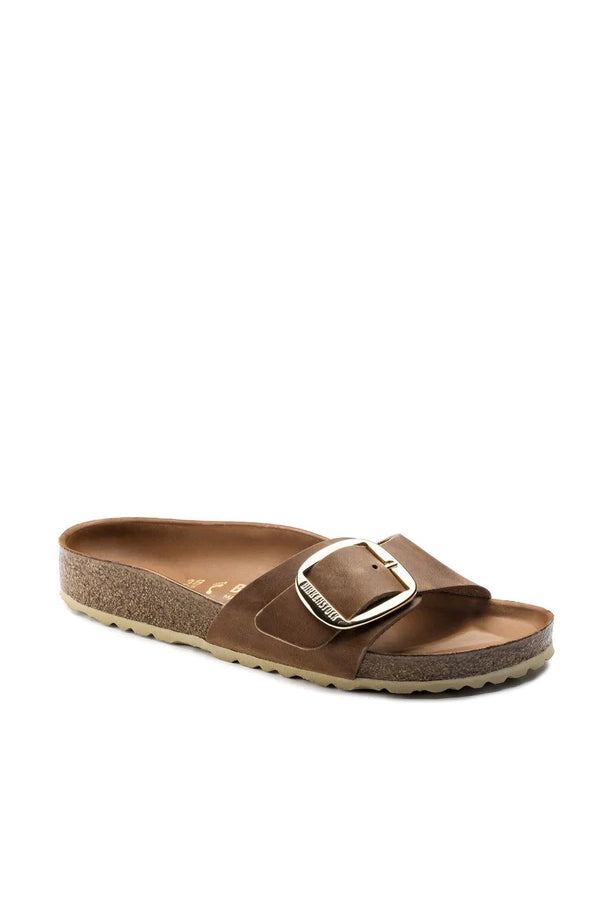 Birkenstock Madrid Big Buckle (Pelle oliata) Marrone