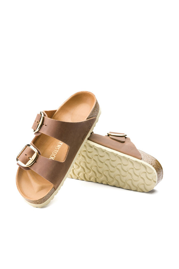 Birkenstock Arizona Big Buckle (Pelle oliata) Marrone