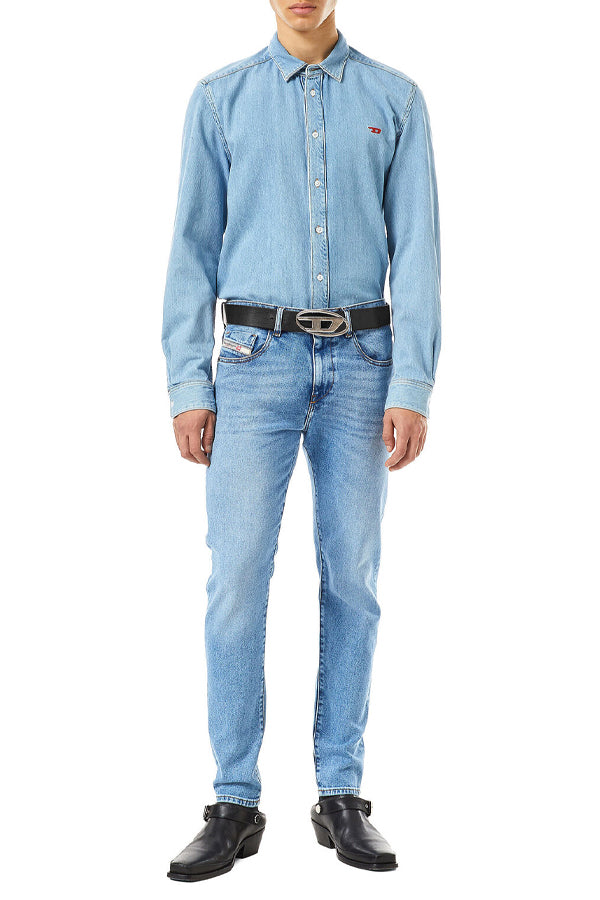 Diesel OVAL D LOGO B-1DR BELT Nero