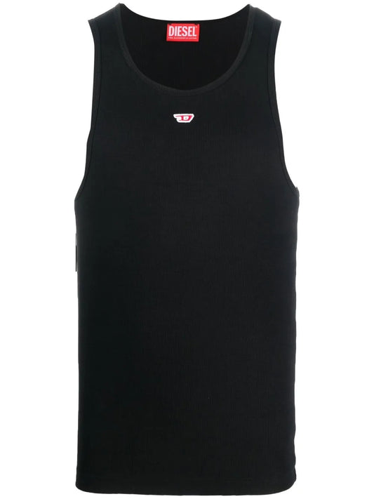 Diesel T-Lifty-D logo-embroidered tank top | Black | Image 1