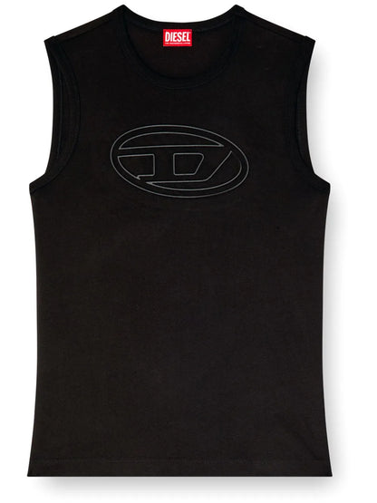 Diesel Bisco-Bigoval tank top | Black | Image 1
