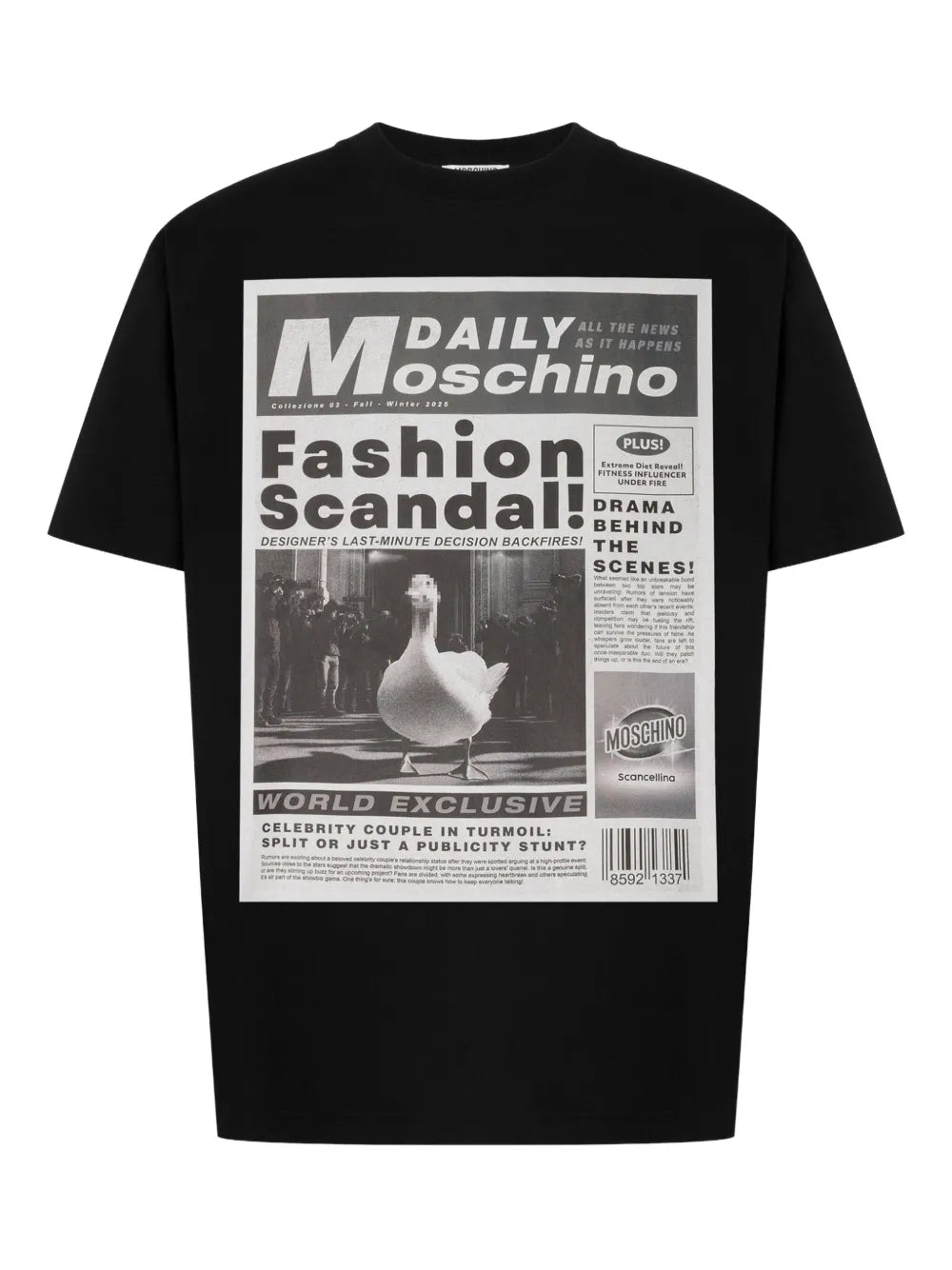 Moschino graphic-print t-shirt | Black
