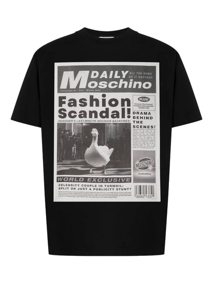 Moschino graphic-print t-shirt | Black