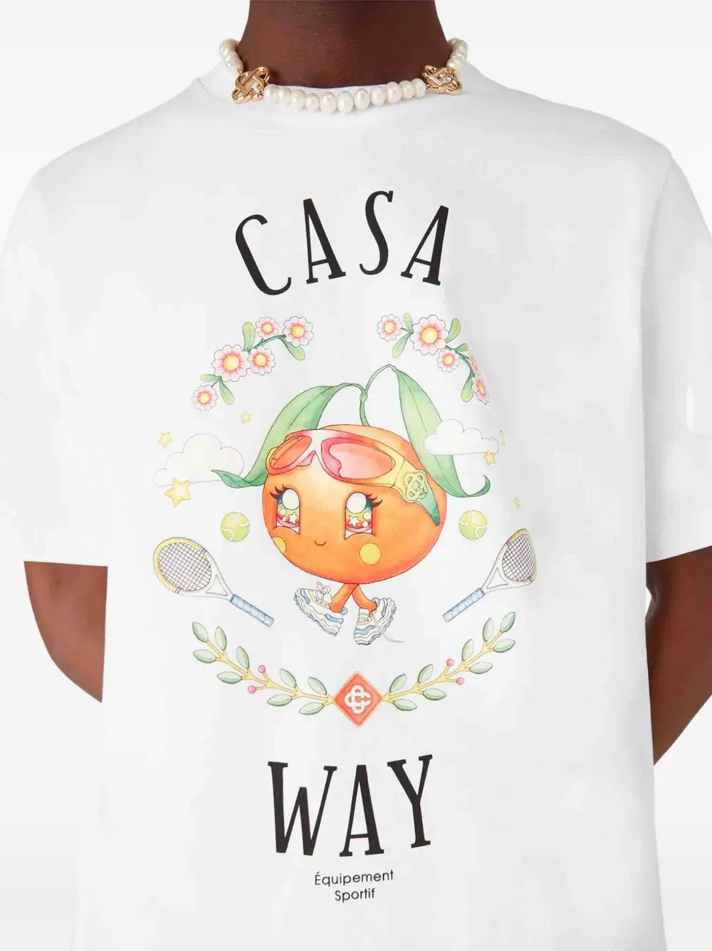 Casablanca Casa Way Orange Mascot T-shirt | T-Shirts & Vests