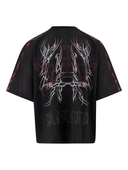 44 LABEL GROUP mesh-panel graphic T-shirt | T-Shirts & Jersey Shirts | Image 2