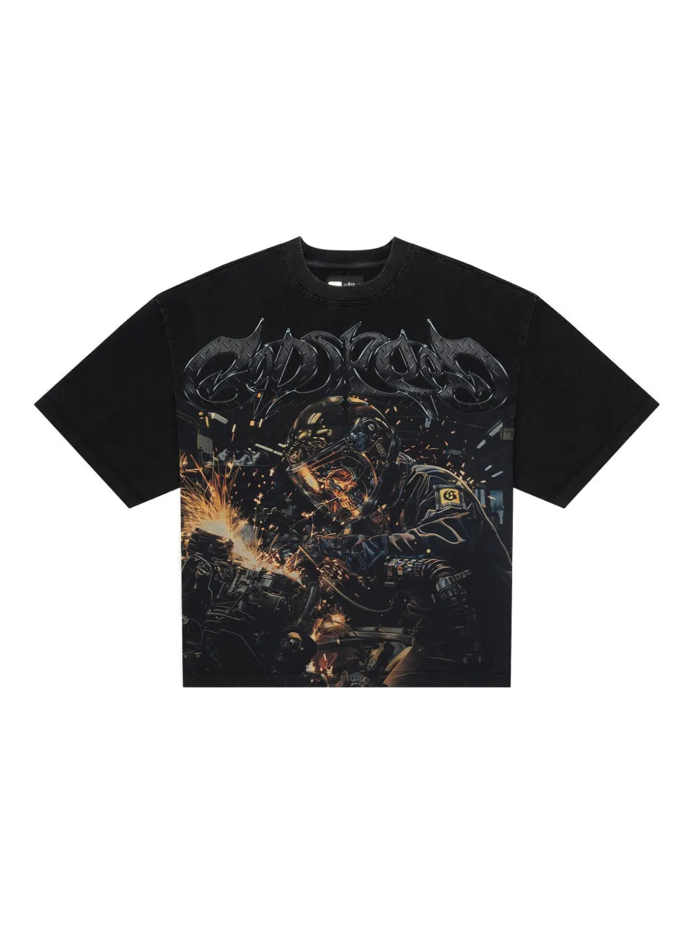 GODSPEED steel sharpens steel T-shirt | Black | Image 1