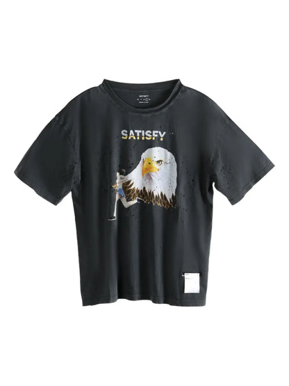 Satisfy MothTech™ eagle-graphic distressed T-shirt
