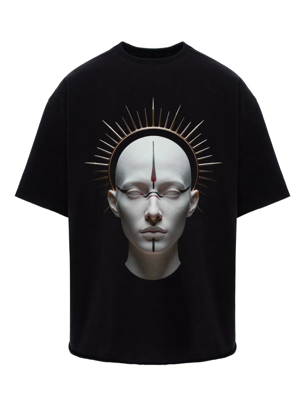 HAMZA Monarh graphic print T-shirt | Black