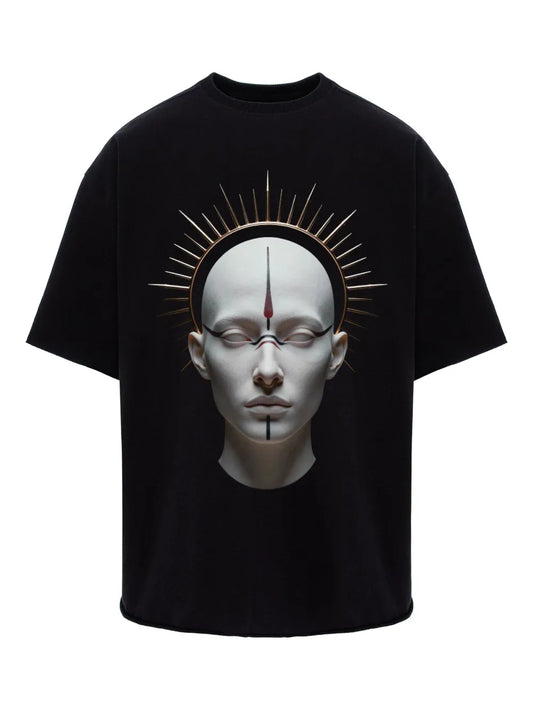 HAMZA Monarh graphic print T-shirt | Black