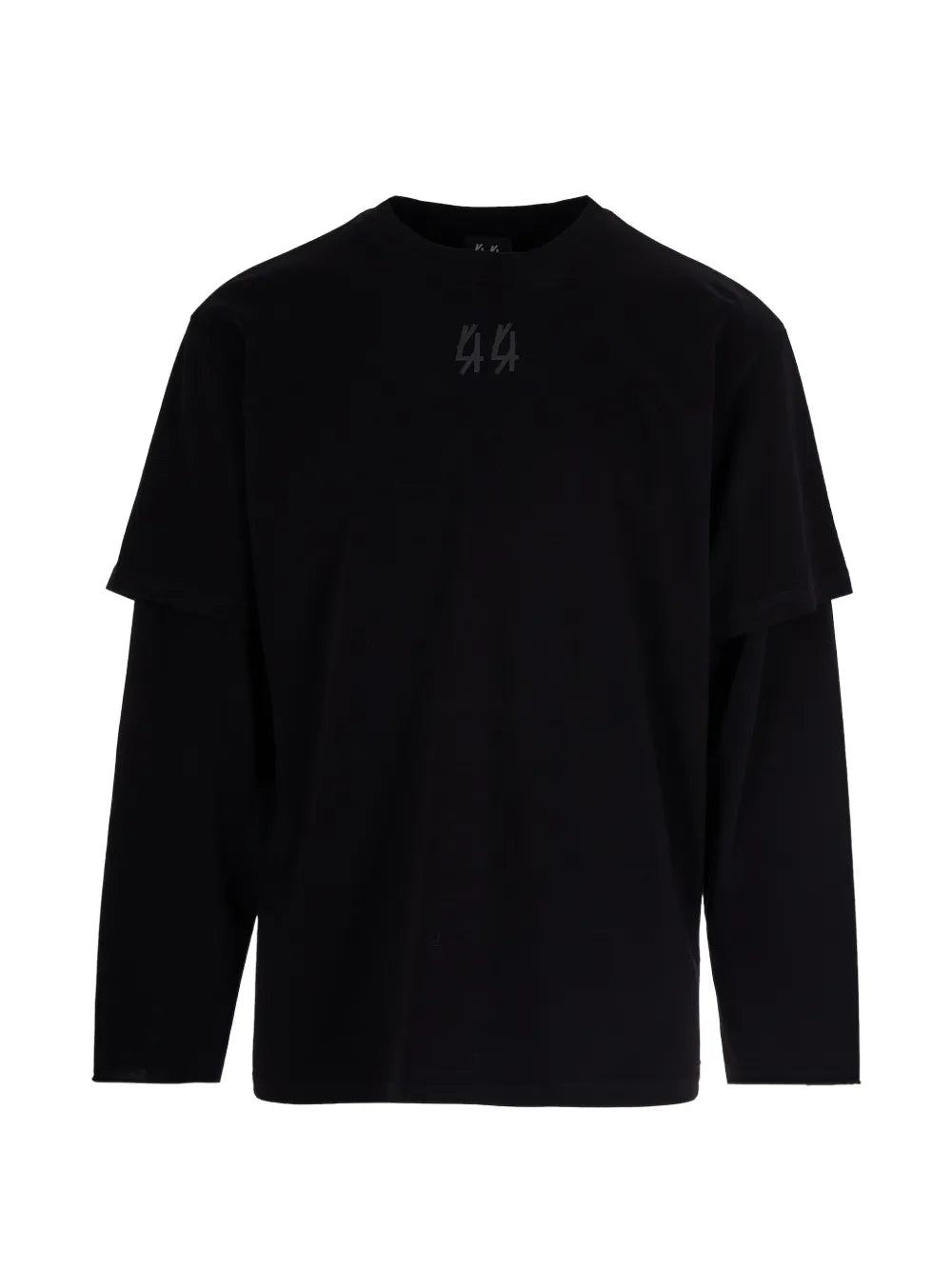 44 LABEL GROUP long-sleeve polo shirt | Black
