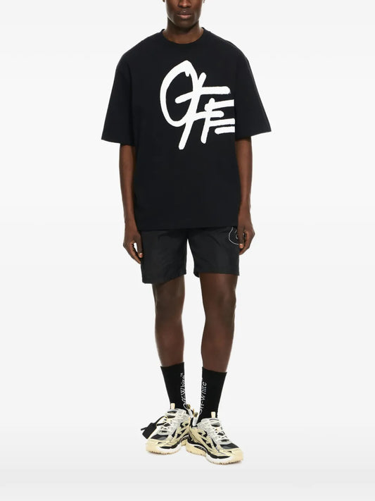 Off-White spray logo T-shirt | Black | Image 1