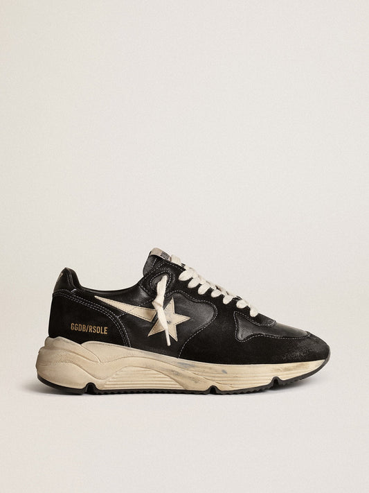 Running Sole in nappa e suede nere