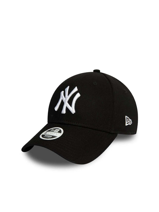 New Era Cappellino 9FORTY Regolabile New York Yankees Essential Donna Nero