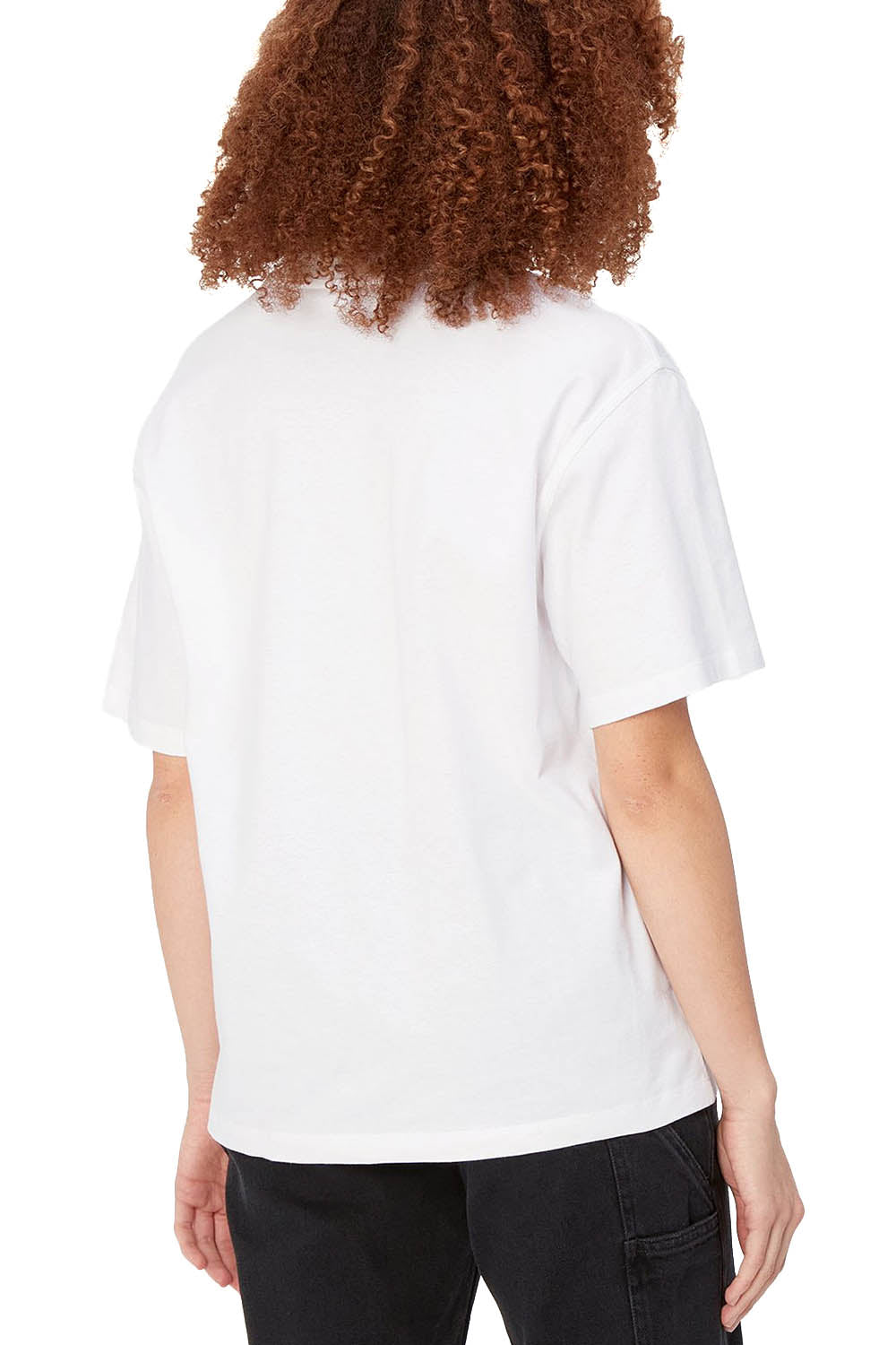 Carhartt Wip W' S/S American Script T-Shirt Bianco