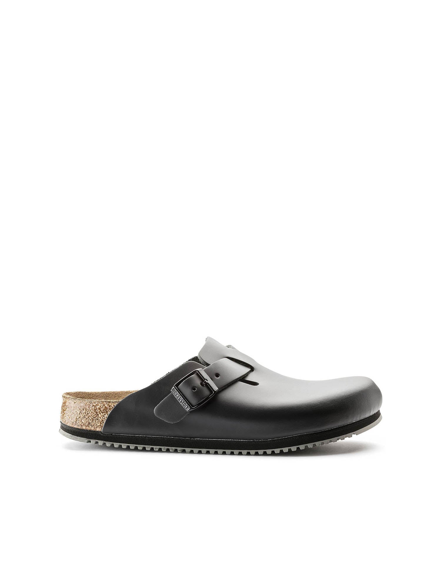 Birkenstock Boston Super grip (Pelle naturale) Nero