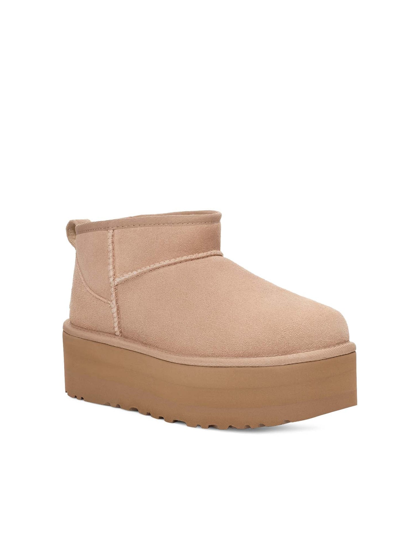 Ugg Stivali Classic Ultra Mini con plateau Beige