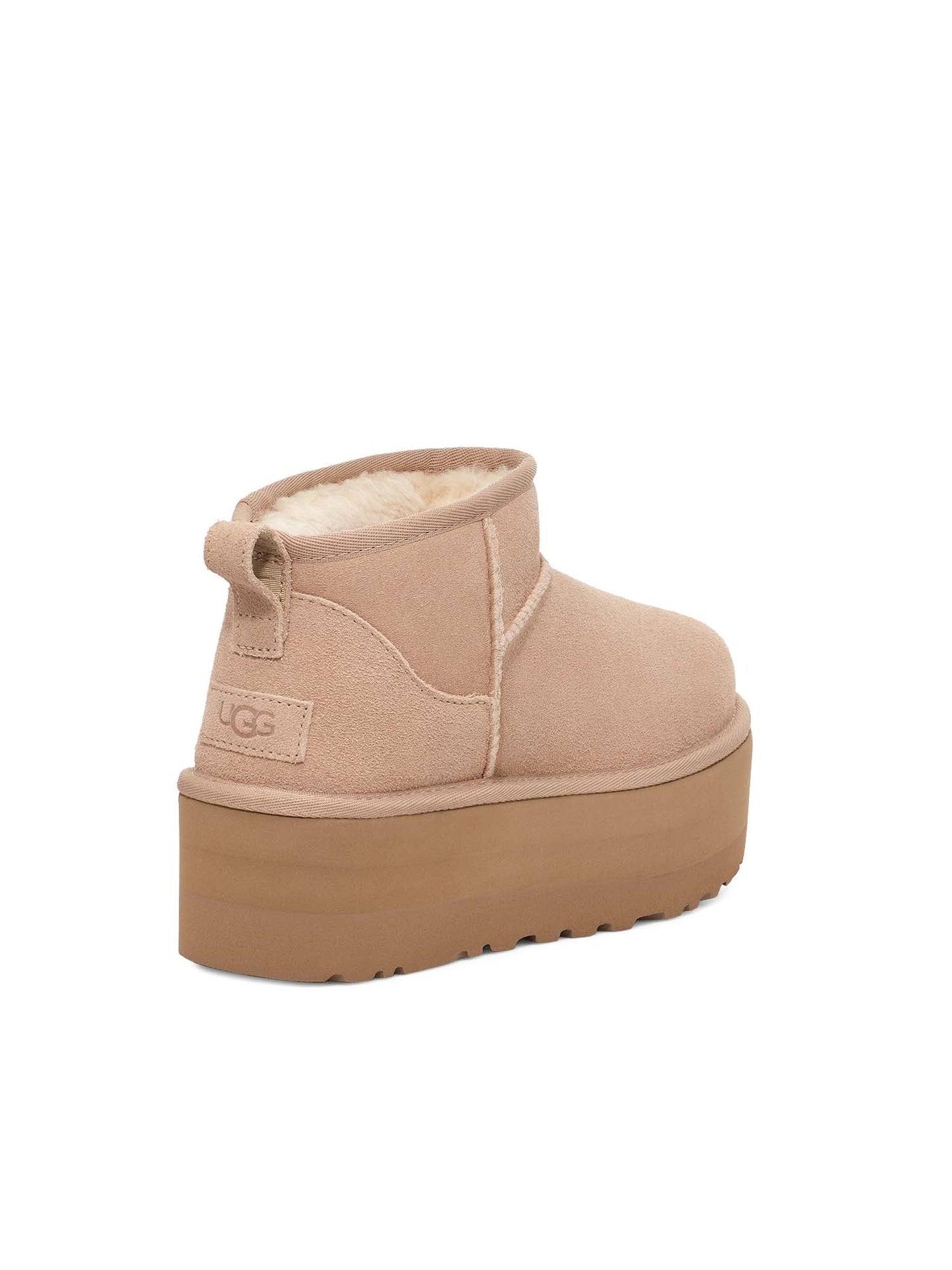 Ugg Stivali Classic Ultra Mini con plateau Beige
