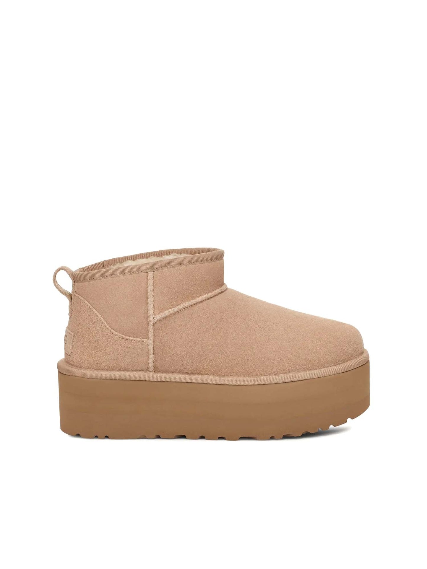 Ugg Stivali Classic Ultra Mini con plateau Beige