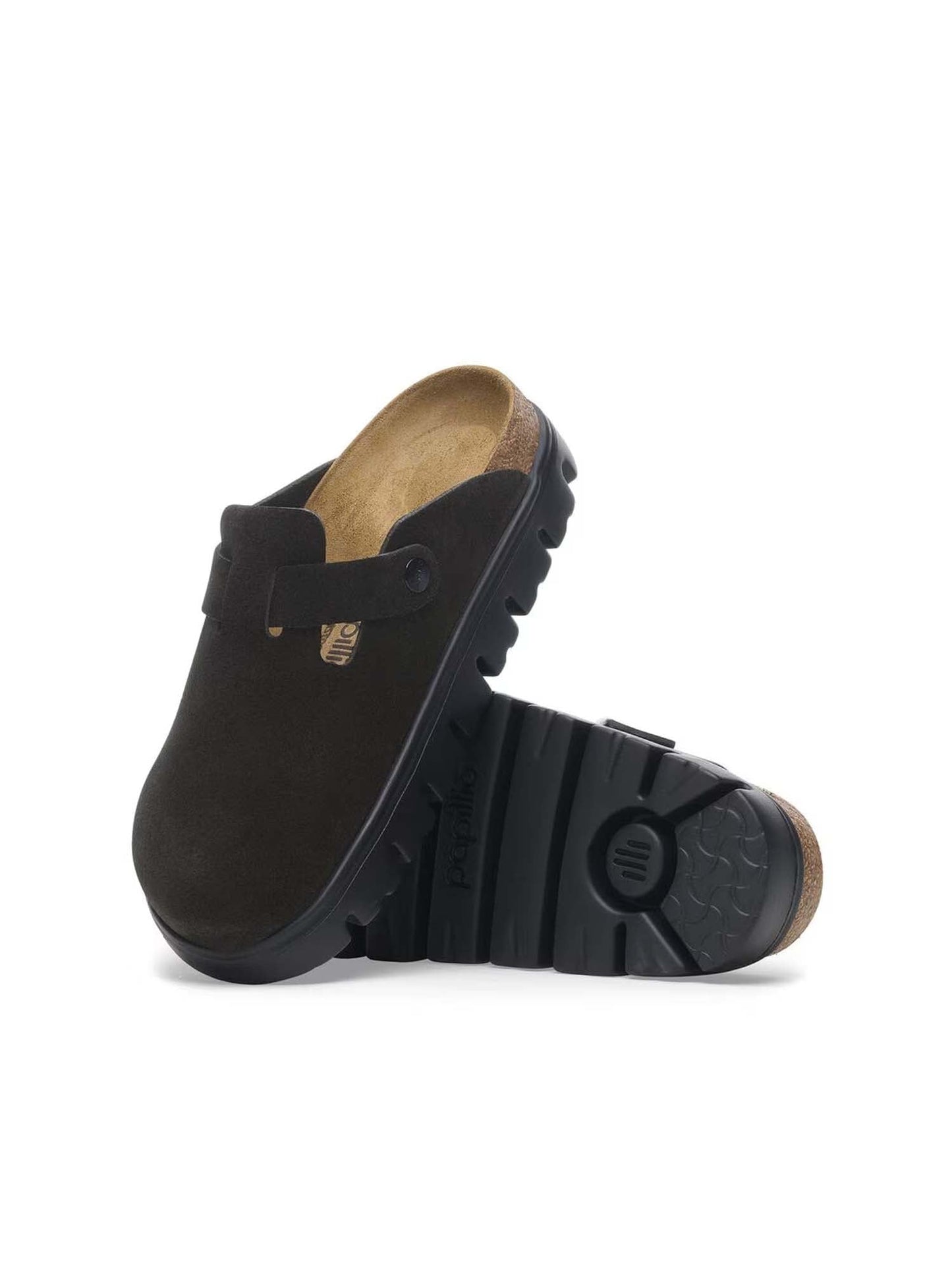 Birkenstock Boston Chunky (Pelle Scamosciata) Nero