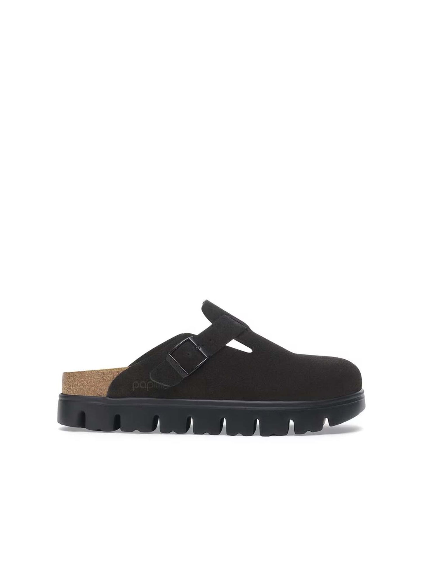 Birkenstock Boston Chunky (Pelle Scamosciata) Nero